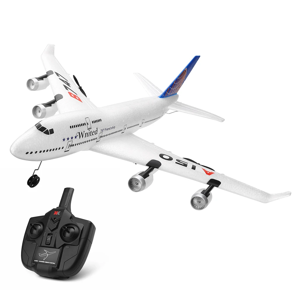 

WLtoys Rc Fixed-wing Xk A150 Airbus B747 Model Plane Epp 2.4g Rc Airplane Aircraft Short Charging Time Rtf Glider Toys For Kids