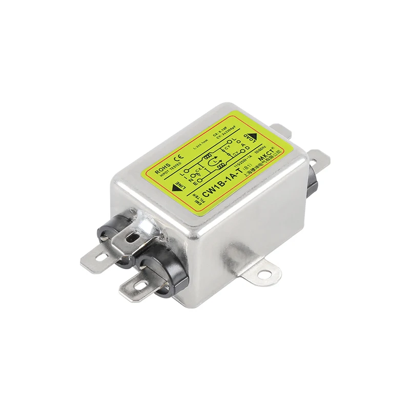 Filtre Rail DIN CW4-RD 115V/230V – Anti-Interférence EMI 10A/20A/30A, Purification Puissante Alimentation