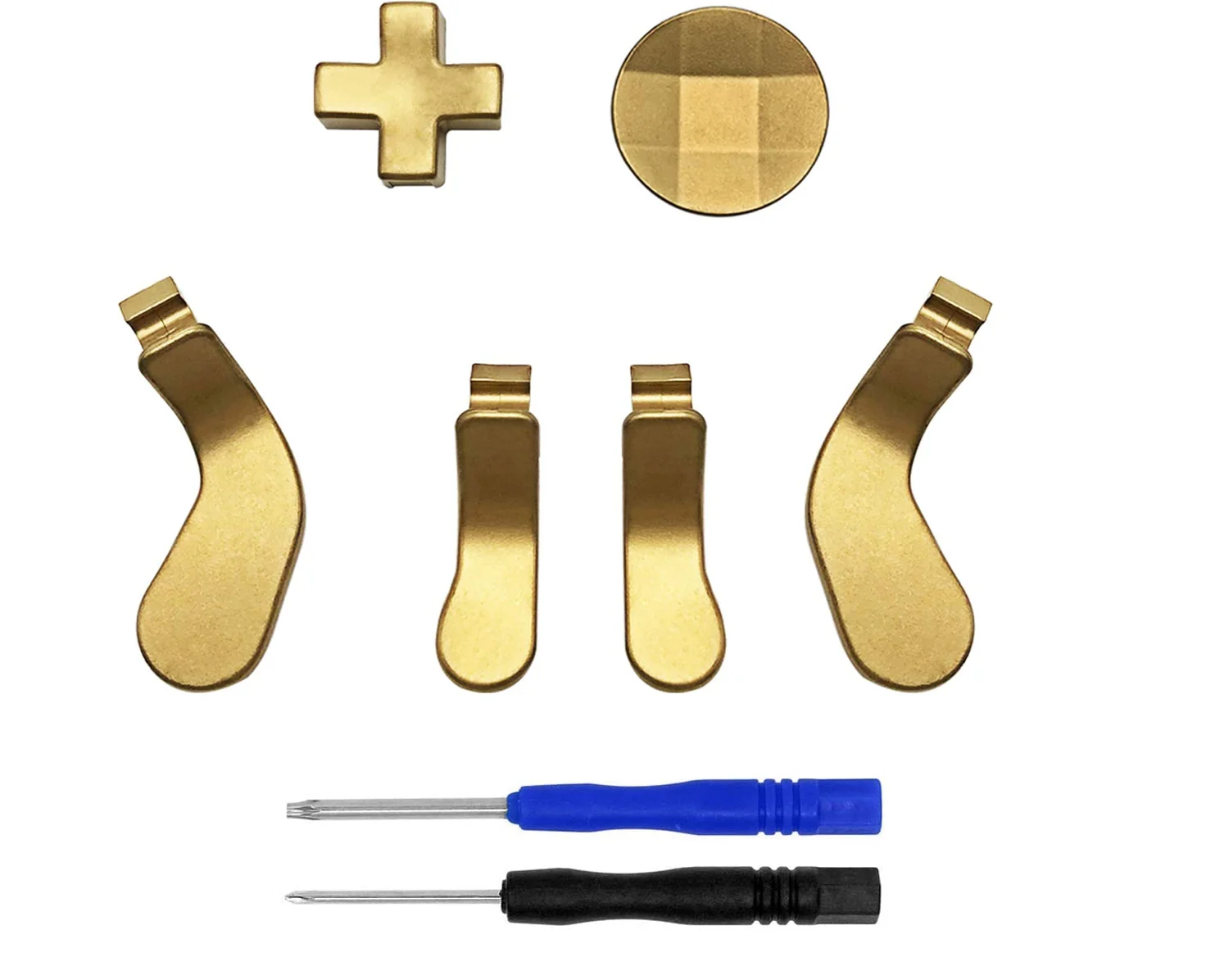 Metal D-Pads and Trigger Paddles Direction Buttons Replacement for Xbox One Elite 2 Controller Series 2 (Version 2) With Tools