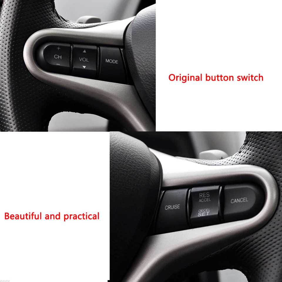 Interrupteur Régulateur Vitesse Volant Honda – Compatible Fit 08-13, City 09-14, Civic 06-11, Réf. 36770-SNA-A12
