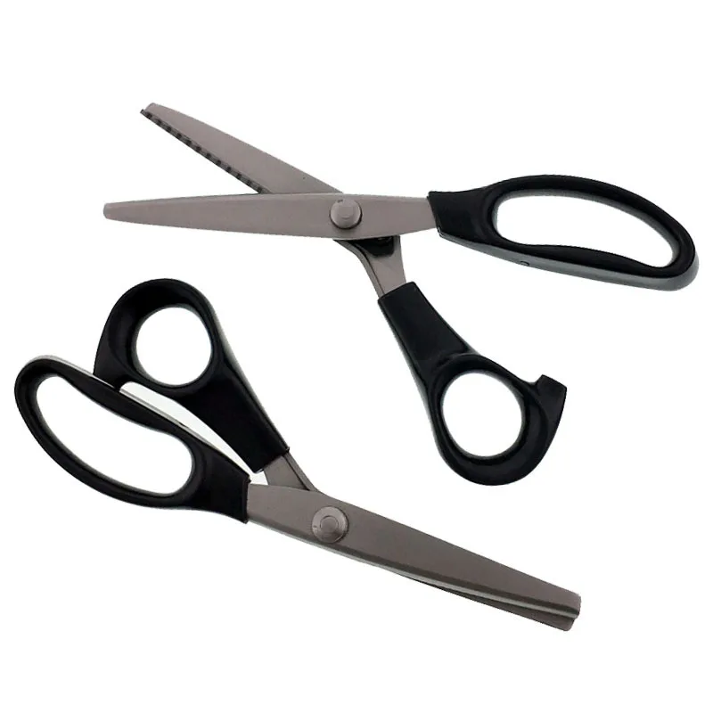 High Quality Sewing Scissors DIY Handmade Lace Dog-tooth Sawtooth Scissors Circular Edge Wave Household Cut Fabric Sewing Tools