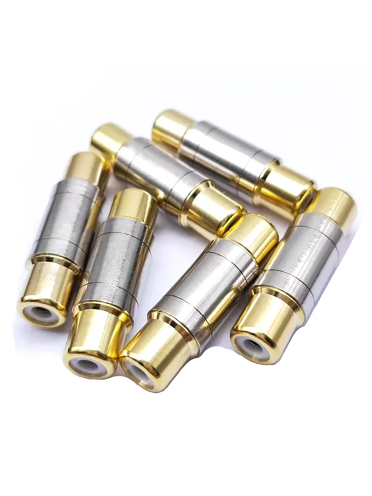 Koper Rca Vrouw Tot Vrouw Plug Adapter Adapter Terminal Diy Rca Connector Video Audio Verlengkabel Kabel Converter