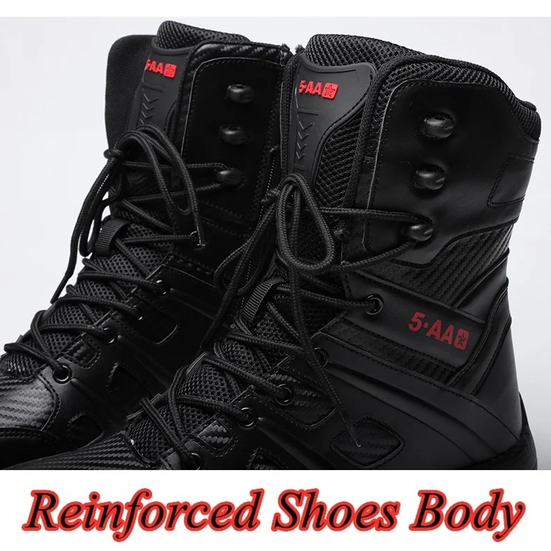Outdoors Hiking Boots Waterproof Men's shoes Men Military Boots Tactical Boots Military Training Wearable Desert Combat Boots