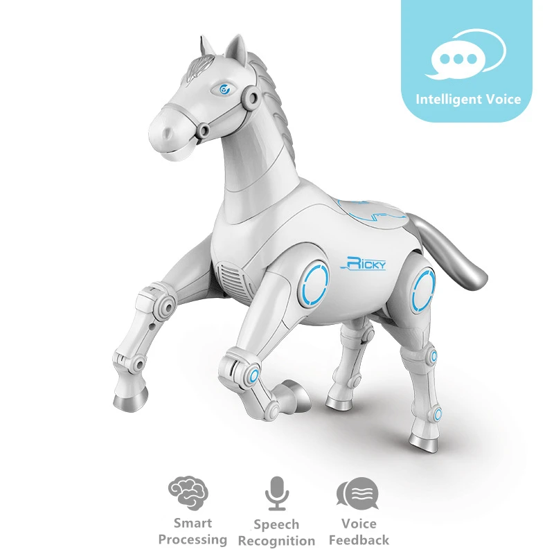 Smart Touch Sensing Remote Control Horse 2.4G Voice Interaction Smart Programing Bionic Walking Dancing RC Animal Horse Toy