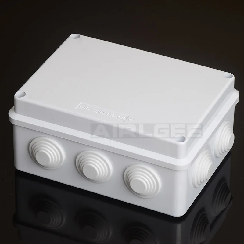 Wholesale ABS Plastic IP65 Waterproof Junction Box DIY Outdoor Electrical Connection Box Cable Branch Box 200x100x70mm