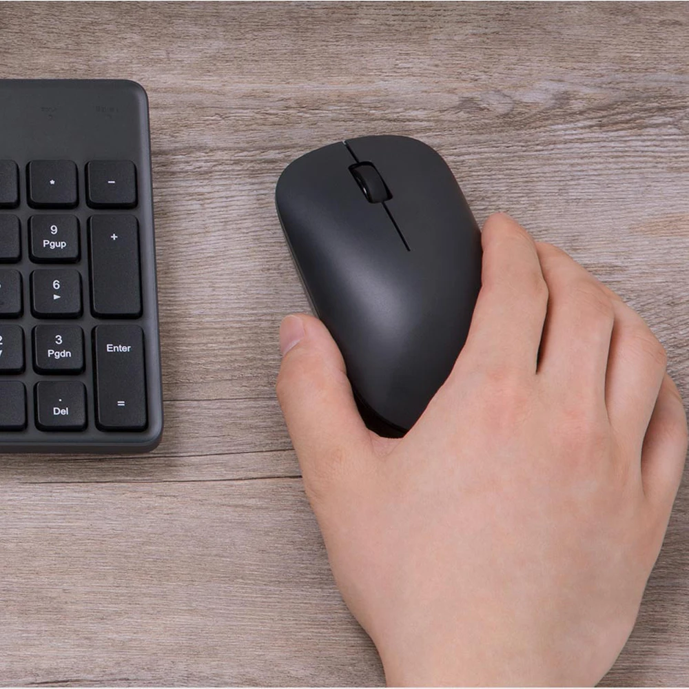 Xiaomi Mijia เมาส์ไร้สายแบบพกพา, เมาส์ไร้สายระยะไกลออปติคอล RF 2.4GHz สองโหมดเชื่อมต่อคอมพิวเตอร์ Windows 7 / 8 / 10
