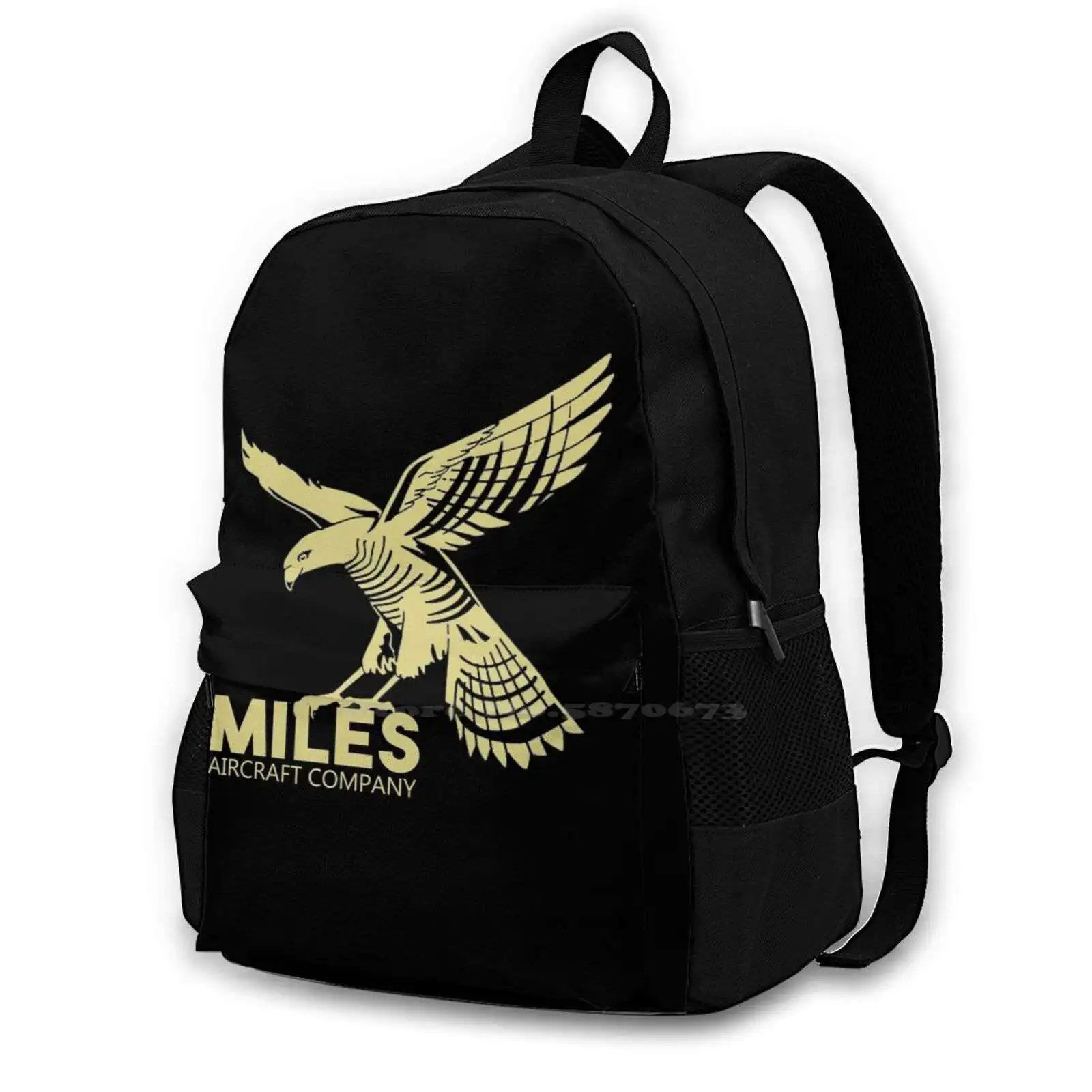 

Miles Aircraft Company Backpack For Student School Laptop Travel Bag P 51 P51 North American Aviation Planes Warbird War Bird