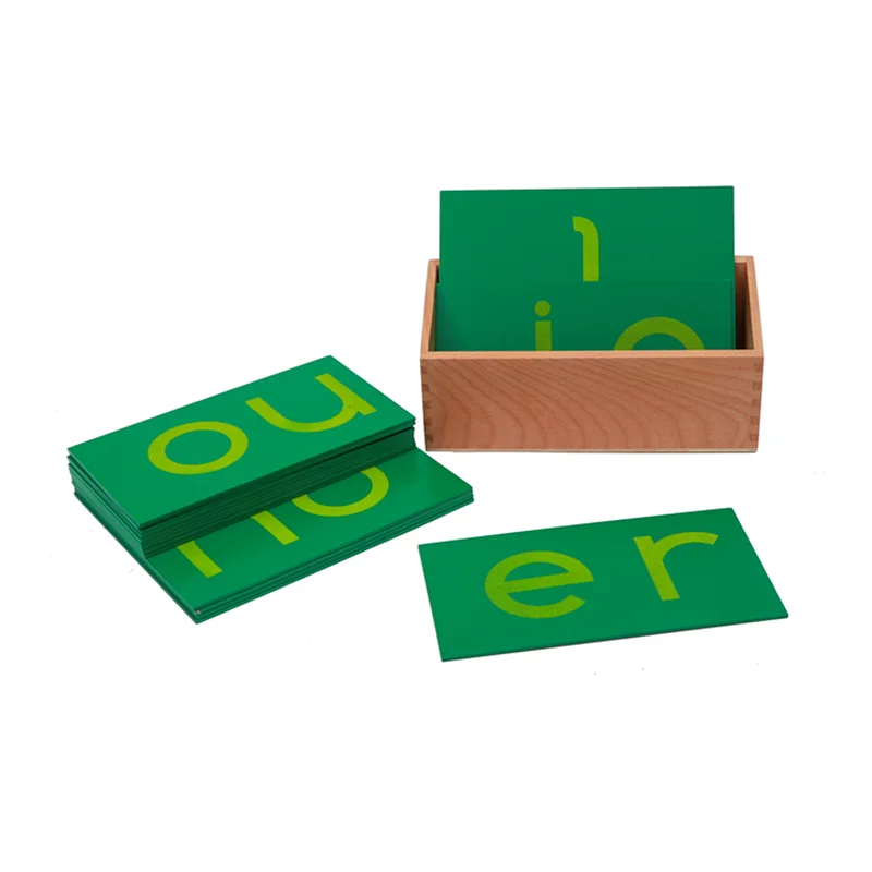 Sandpaper Double Letters Montessori Lower Case Alphabet Board Kids Language Learning Resources Early Childhood Education