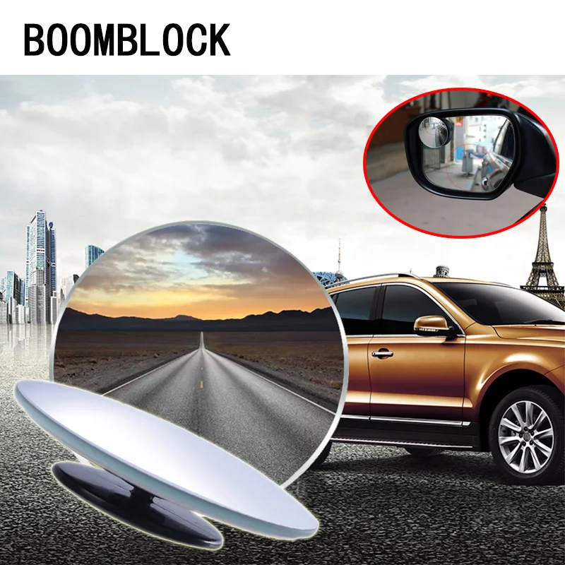 BOOMBLOCK 360 Degree Lens Car Rearview Mirror Assist For Audi A4 A3 A6 C6 B7 B8 B5 Q5 Seat Leon Ibiza Skoda Fabia Yeti Superb