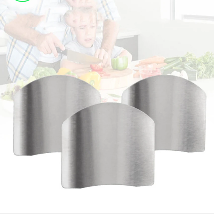 Stainless Steel Finger Protector Cutting Meat And Vegetables Finger Safety Fingerboard Multi-Functional Kitchen Tool Accessories - Image 4