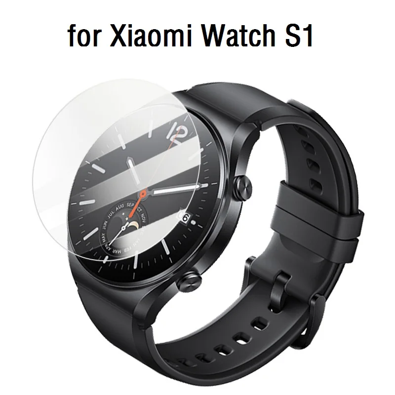 Защитная пленка для экрана Xiaomi Watch S1 Active Smart Watch, круглая защитная пленка из закаленного стекла, устойчивая к царапинам для Xiaomi S1