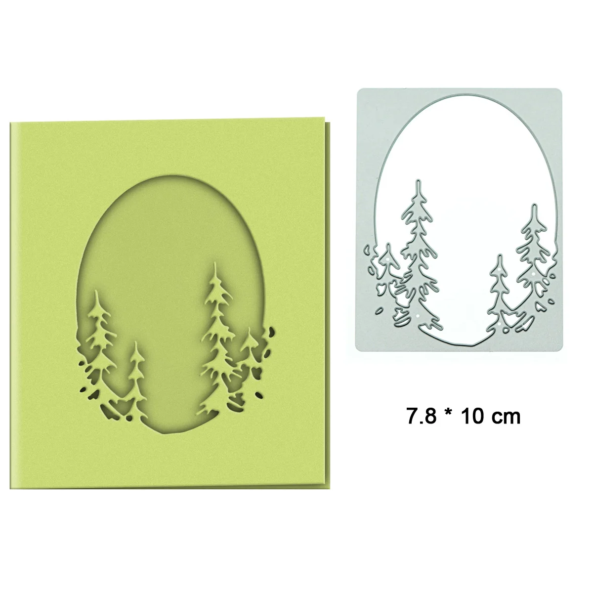 Scrapbooking Metal Cutting Dies Layered Forest Tree Pattern For DIY 3D Clip Art Postcard Cover Decorating Die Cutter