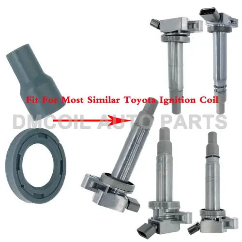 Imagen 2 del producto Botas de goma para bobina de encendido con anillo para TOYOTA COROLLA YARIS, 1.0L, 1.6L, 1.8L, 90919-02239, 90919-02240, 90919-02244