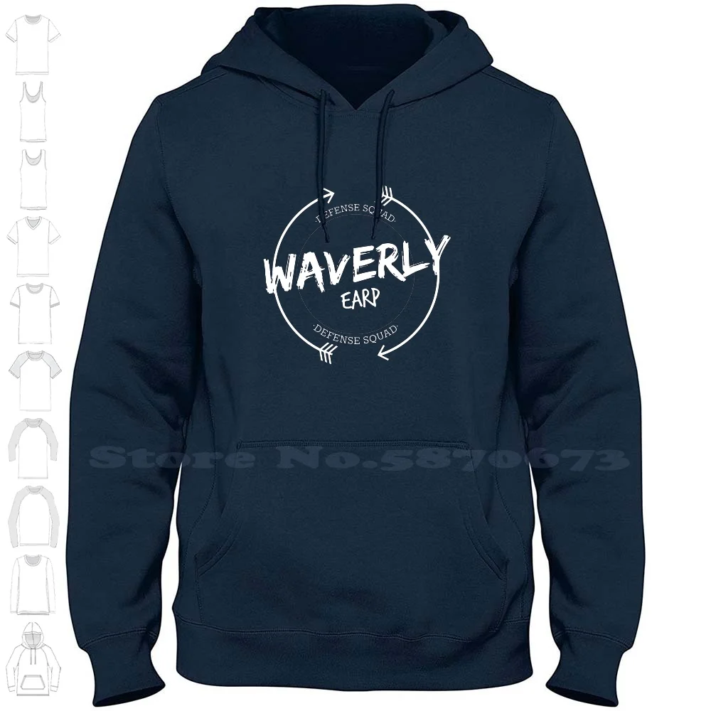 Waverly Earp Defense Squad 100% Cotton Hoodie T-Shirt Wynonna Earp Waverly Doc Holliday Nicole Haught Katherine Barrell Shamier