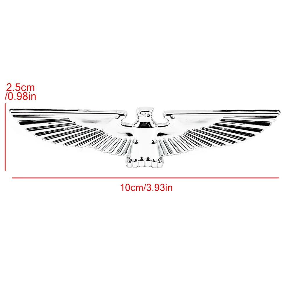 DSYCAR 1Pcs 3D Animal Car Decoration Metal Eagle Adhesive Car Badge Emblem Sticker for Universal Cars Moto Bike