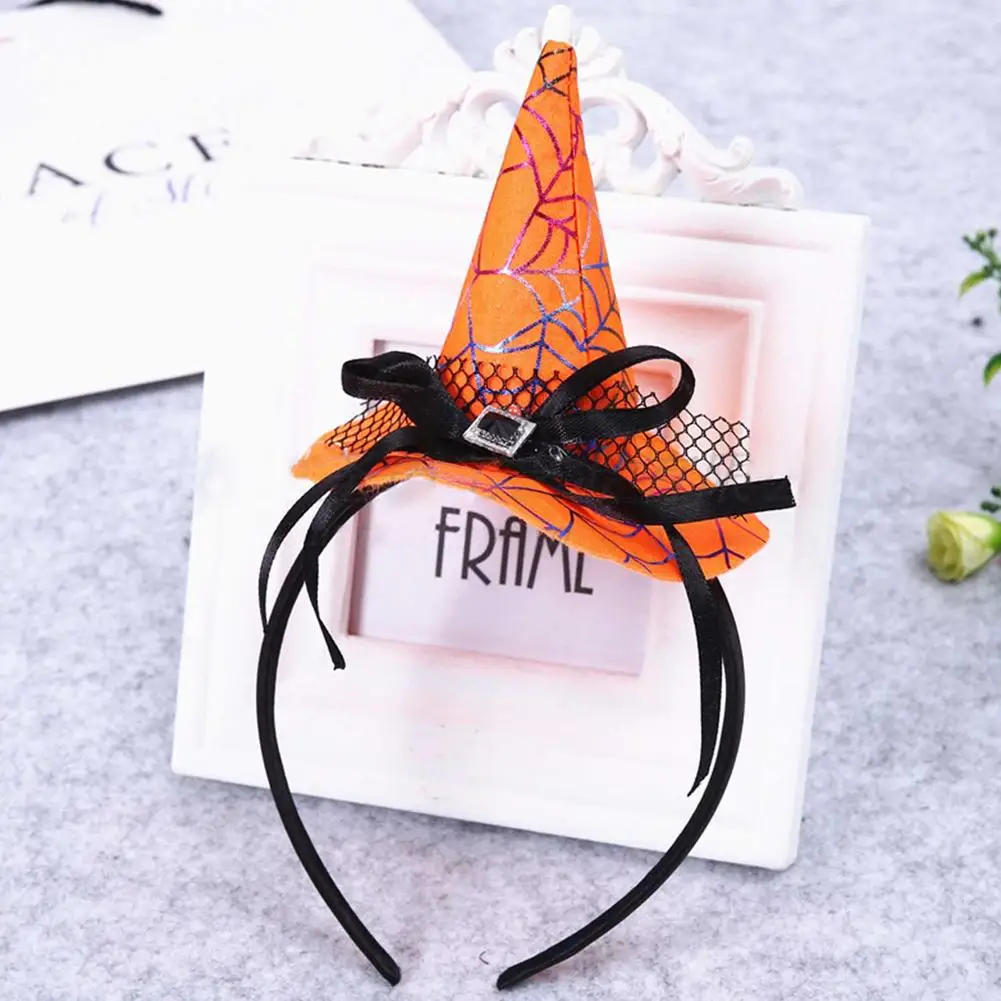 1pcs Halloween Girls Headband Witch Cosplay Headdress Pumpkin Hair Hoop Halloween Cosplay Party Headpiece