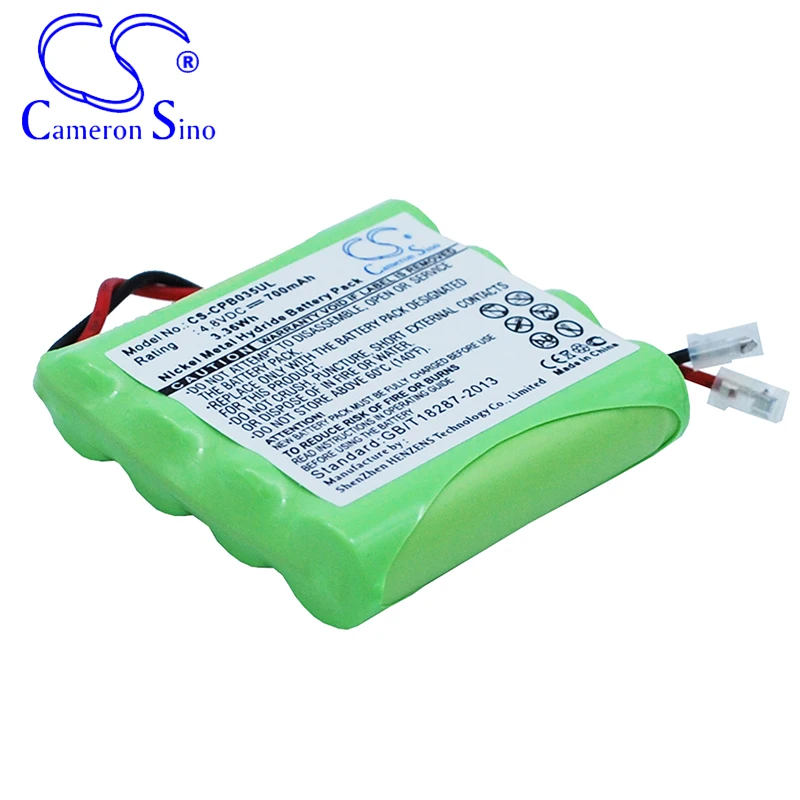 CameronSino Battery for Universal AAA x 4 Cordless phone Battery,Landline battery 700mAh/3.36Wh 4.80V Ni-MH Green