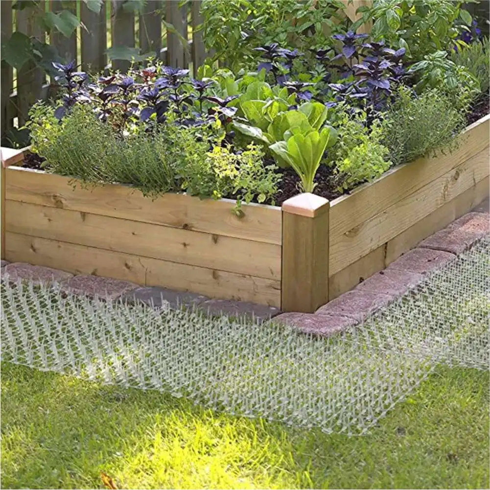 Gartenarbeit Katze Scat Matte Abweisend Matte Anti-Katze Mit Prickle Streifen Spikes Riemen Abschreckung Halten Katze Hund Weg Graben pet Liefert