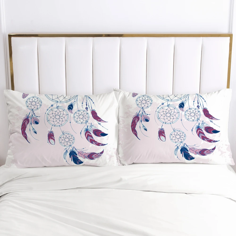 כרית מצעי מקרי 2PCS ציפית עבור חדר שינה, עיצוב הבית 70x70cm 50x75cm 50x70cm 80x80cm כרית כיסוי ורוד אישית