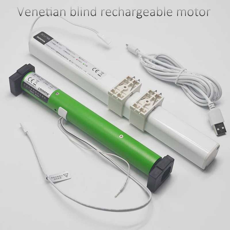 Automatic Rechargeable Electric Motor for Venetian Blinds Honeycomb Shades Control by Remote for 110V to 240V Voice Control