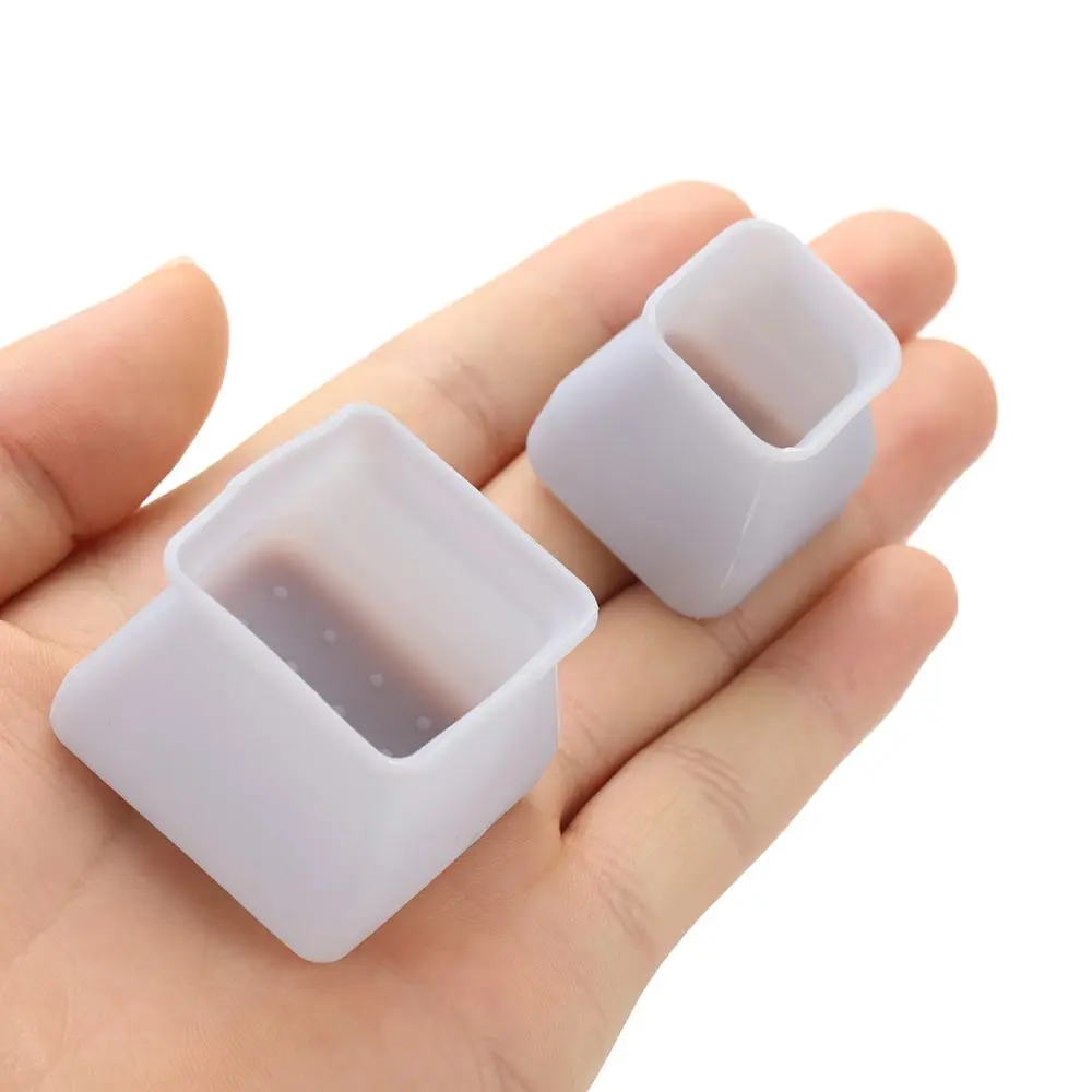 10pcs/pack Square Silicone Chair Leg Caps Anti-noise Table Cover Feet Pads Floor Protectors Small Large Furniture Legs