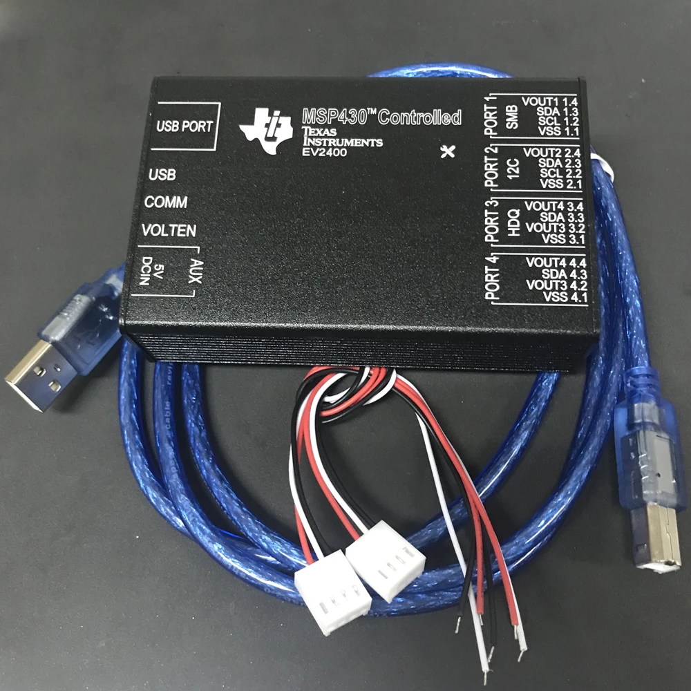 

EV2400 MSP430 Controlled Battery Repair Decryption Unlocking Instrument Programmer Drone Communication Box Smbus Tools