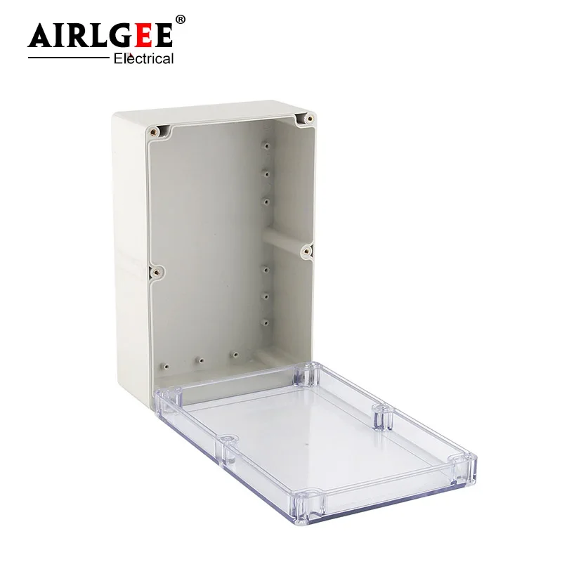 230 * 150 * 85mm ABS electrical plastic box transparent cover Ip65 waterproof junction box screw installation view 4