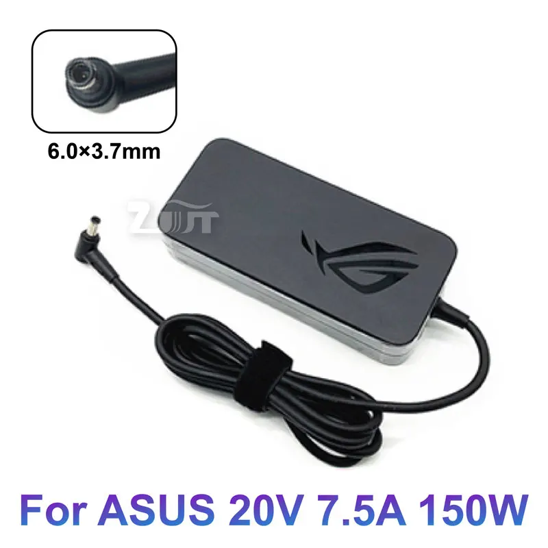 20V 7.5A 150W 6.0*3.7mm  AC Laptop Adapter Power For ASUS ADP-150CH B Charger FX505 FX505D FX505DU FX505DT FX95G/D FX95GT