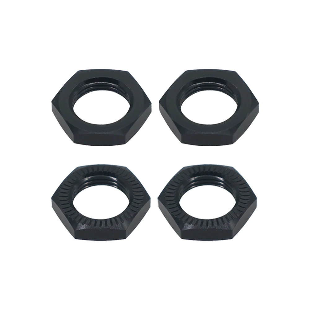 RCAWD Lot de 4 écrous de roue en alliage 17 mm Filetage 1.0 pour Arrma 6S Notorious Kraton Outcast Typhon Talion Infraction Limitless Felony (rouge
