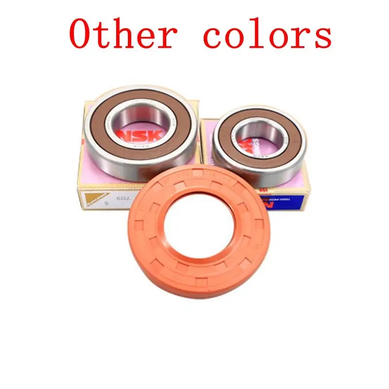 for Haier drum washing machine Water seal（40*72*10/11.5）+bearings 2 PCs（6305 6306）Oil seal Sealing ring parts