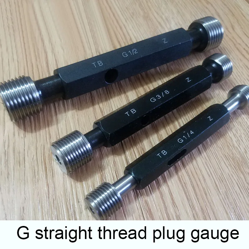 Inch Straight Pipe Thread Plug Gauge G Cylindrical Tube Gauge Thread Plug Gauge G1/4 G3/8 G1/2