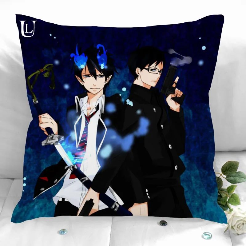 

New Custom Blue Exorcist Pillowcases Printed Square Pillowcase Home Decorative Zipper Pillow Cover 35X35cm40X40cm(One Side)