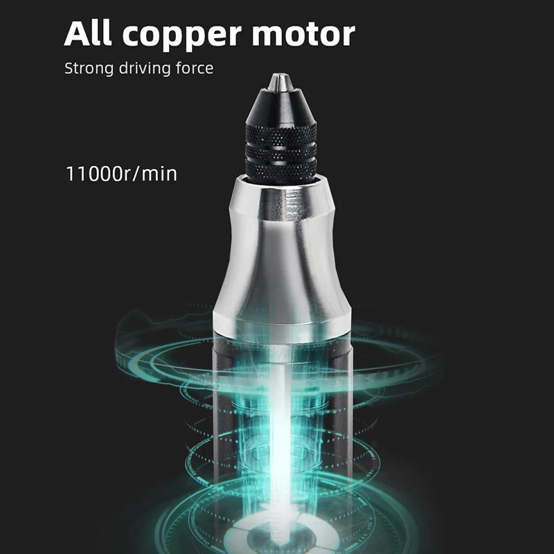 Tungfull Mini Cordless Drill Engraving Pen Electric Drill Grinder With Lithium Battery 3.7V Rechargeable Electric Hand Drill