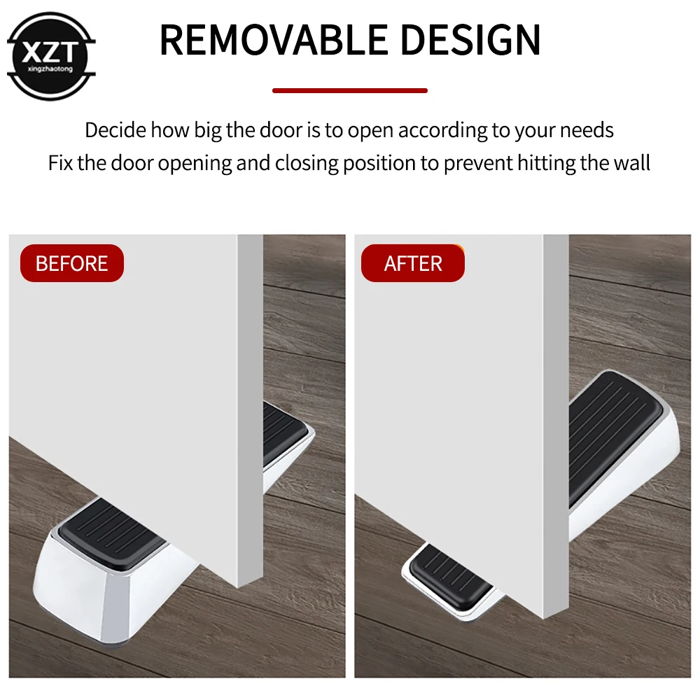 ประตู STOP ALARM Security ระบบไร้สายกันขโมยผู้ถือจับ Anti-Collision บัฟเฟอร์ประตูสําหรับเดินทางโรงแรม Home ปลอดภัย Stopper