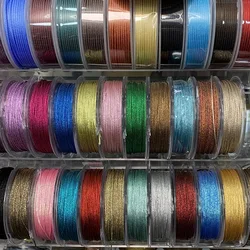 1mm colorful Nylon line Thread Chinese Knot Macrame Cord Bracelet Braided String DIY Tassels Beading 10m/roll