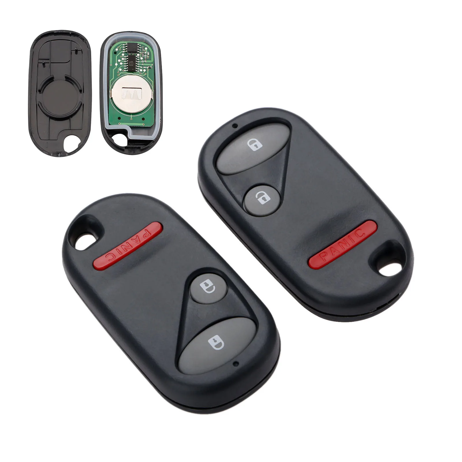 433Mhz Remote Control Keyless Key Fob NHVWB1U523 For Honda 2001-2005 Civic EX LX,2003 2004 PILOT,2003-2005 ELEMENT 3 Buttons