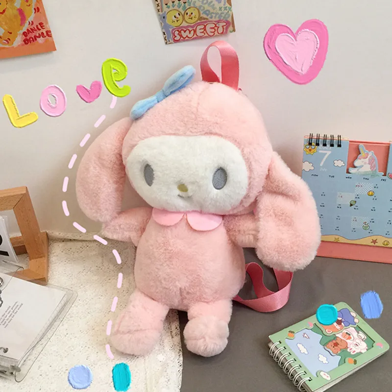 Kawaii Cute Rabbit Bunny spalla zaino borsa a tracolla portamonete Messenge borse peluche ragazze fidanzata bambini regalo per bambini