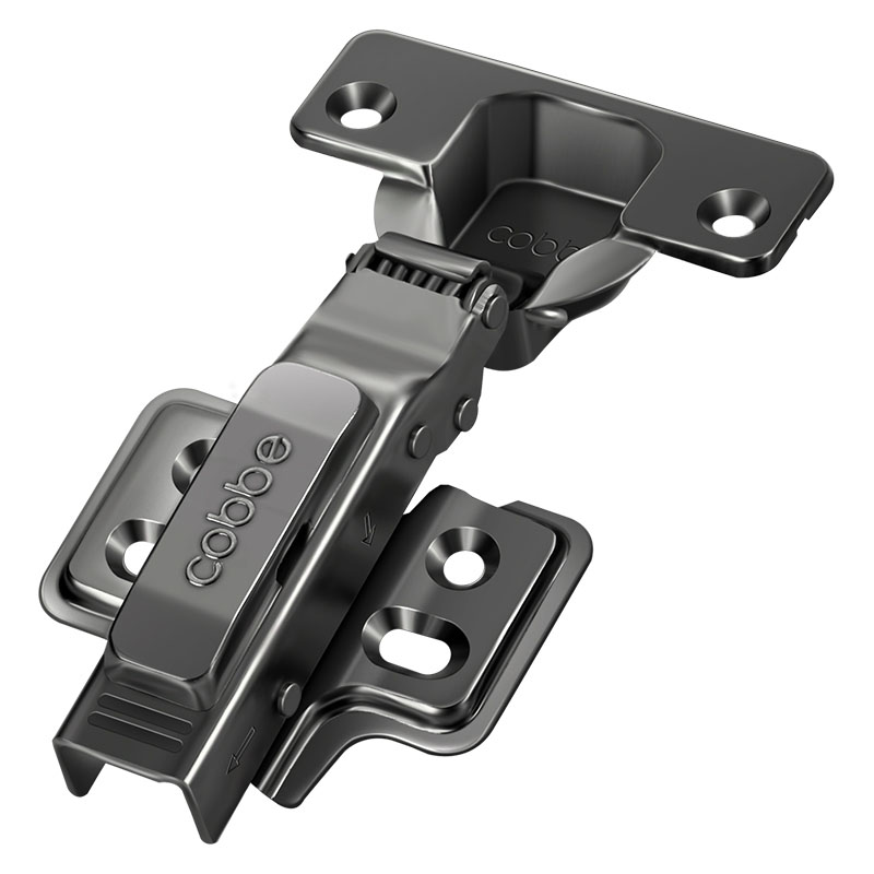  1pc Cabinet Door Hinge Cold Rail Steel Door Hydraulic Hinges Black Grey Damper Buffer Soft Close Hinge Kitchen Hardware 