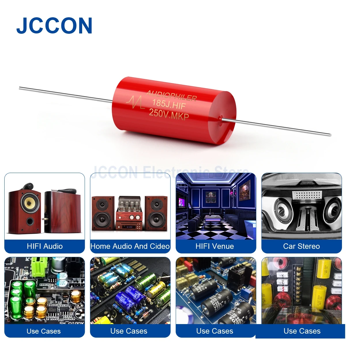 10Pcs MKP Capacitor Audiophiler Kondensotor HIFI Fever Electrodeless เสียงฟิล์มโลหะข้อต่อความถี่แบ่ง100V 250V 400V