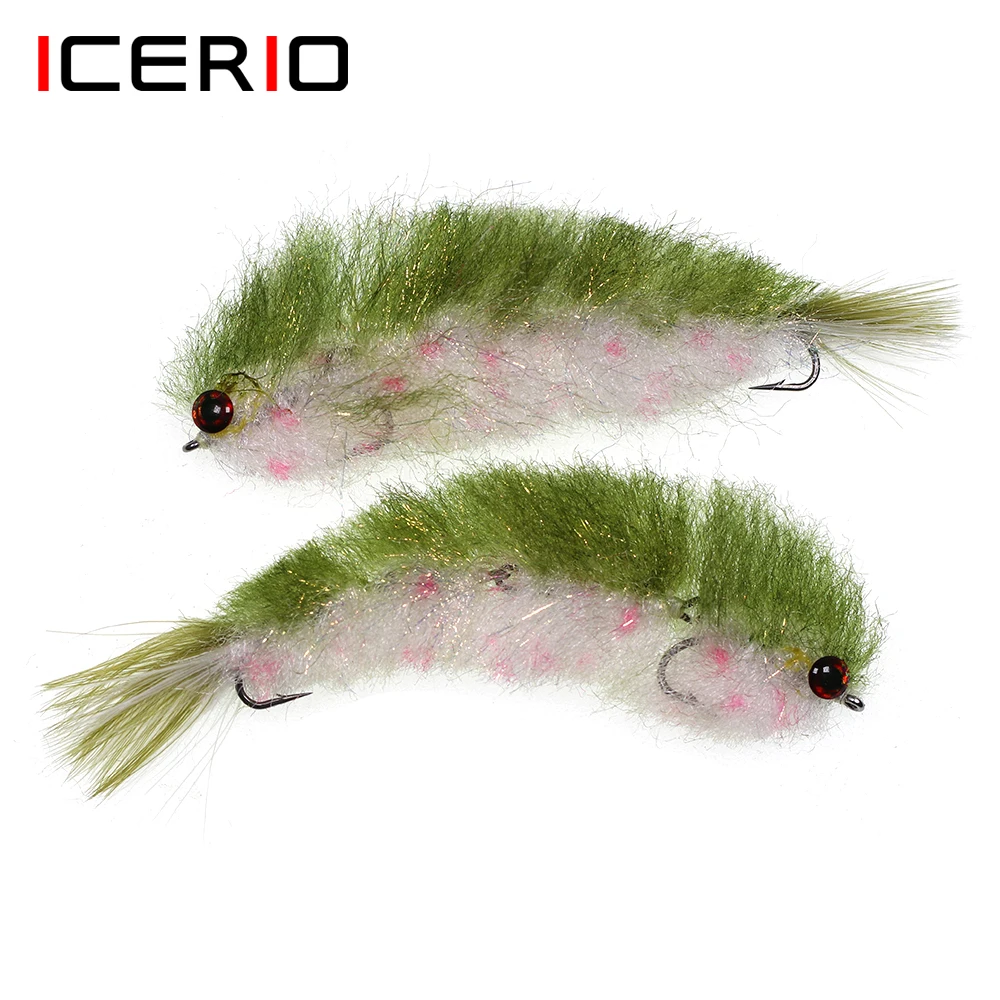 ICERIO Finesse Changer Articulated Fish Spine Fly Trout Streamer Fishing Fly Lures