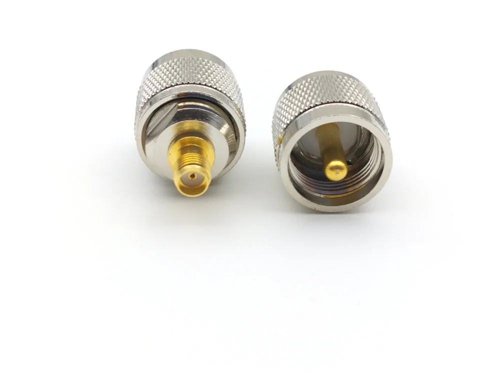 

2-50Pcs BRASS PL259 UHF plug male TO SMA female RF adapter CONNECTOR