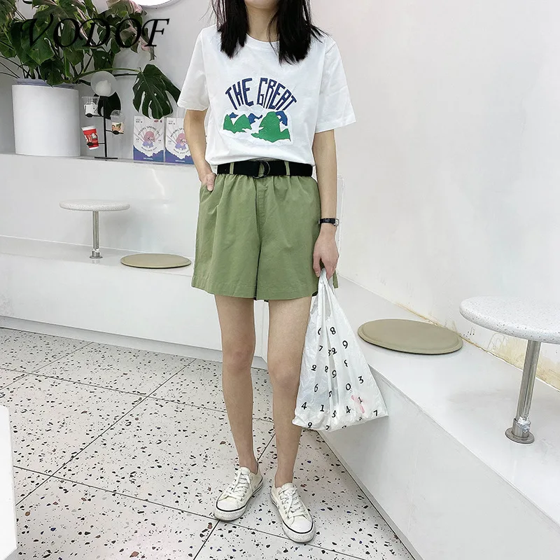 Summer 100% Cotton Tshirt Streetwear Oversize Harajuku Cool Japan Tops Casual Hip Hop Tshirt O-neck Punk Funny Student Tops Girl