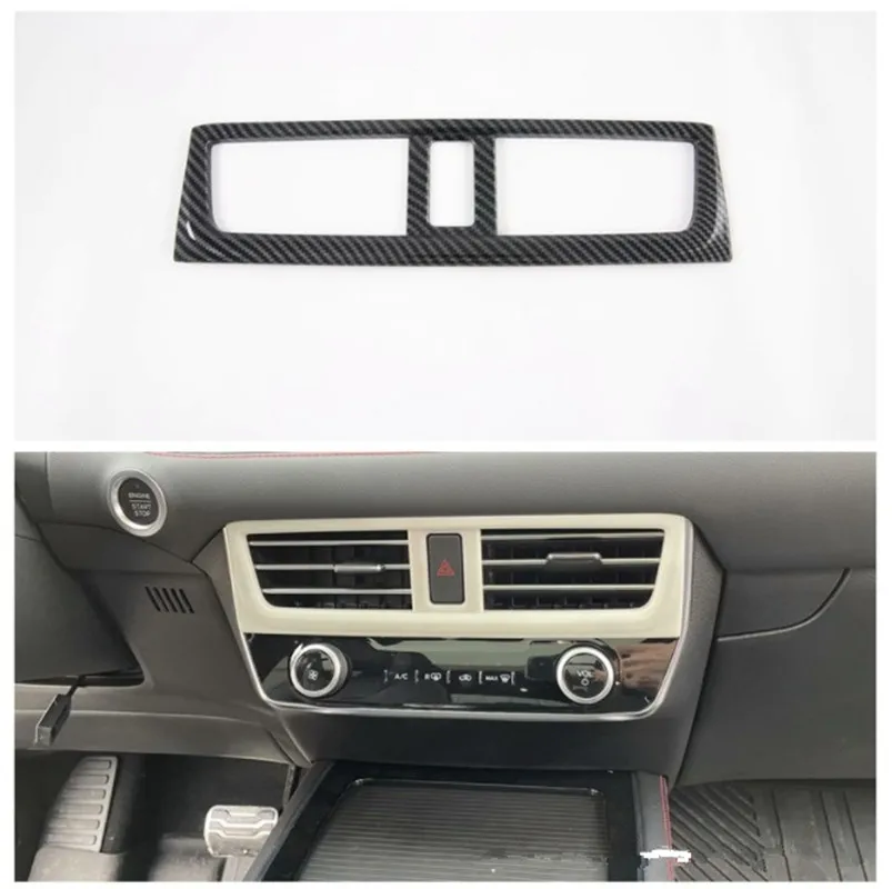 For Ford Edge Plus 2021 Car Center Air Outlet Panel Frame Cover Trim Car Styling Decoration Moldings