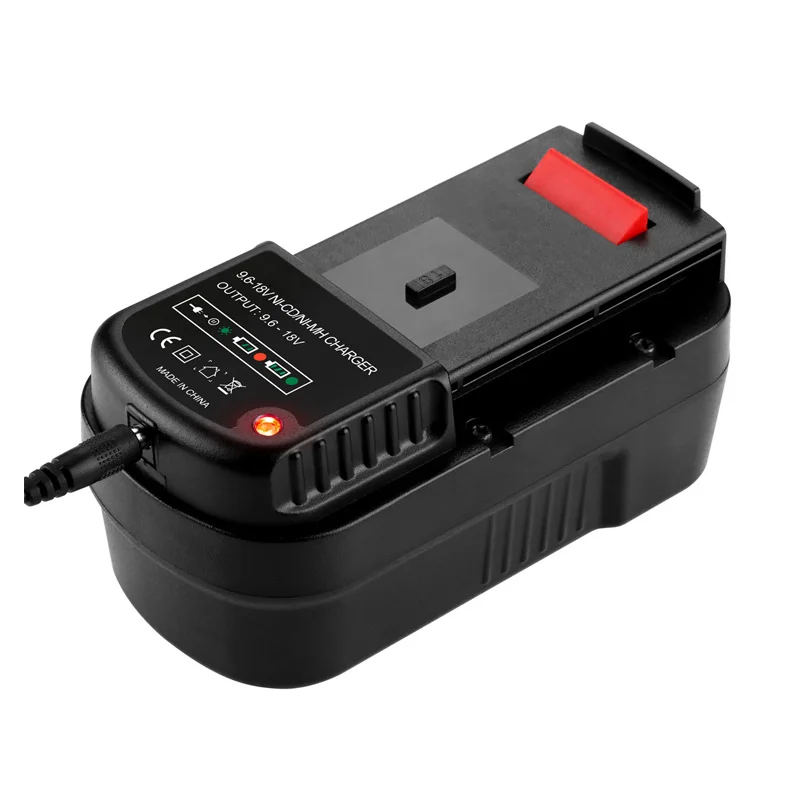 Cargador de batería multivoltios de iones de litio de 9,6 V-18V para batería Black & Decker ni-cd Ni-Mh Hpb18 Hpb18-Ope Hpb12 Hpb14 Fsb14 Fsb18 Fs120Bx