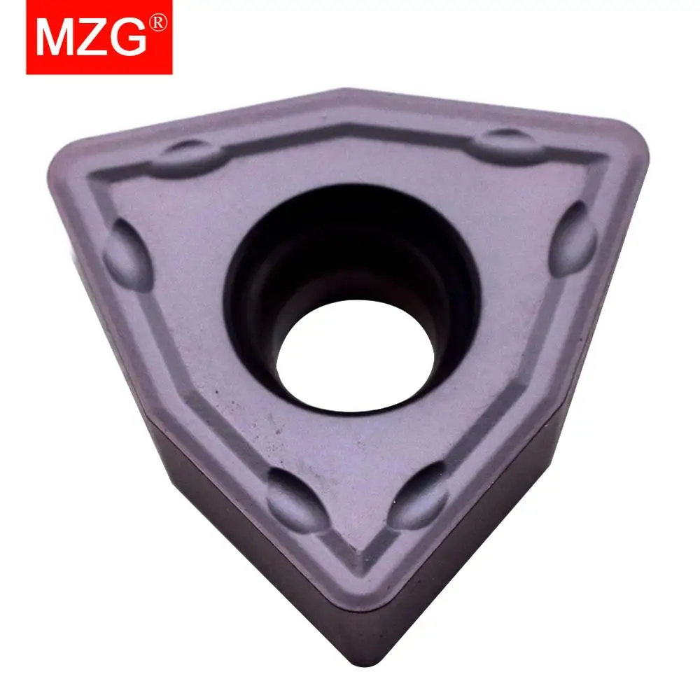 MZG 10pcs WCMX030208 ZP25 Drilling Processing of General Material Stainless Steel Processing Tungsten Milling Carbide Inserts