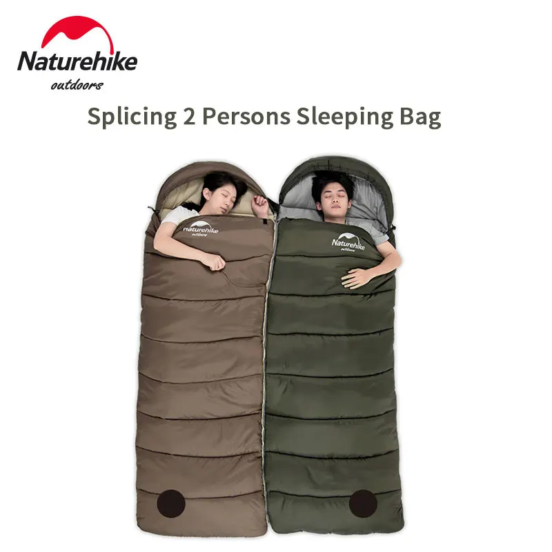 Naturehike U Series Camping Sleeping Bag Envelope Splicing Can Form A Double Sleeping Bag Keep Warm Cotton Down Travel Quilt