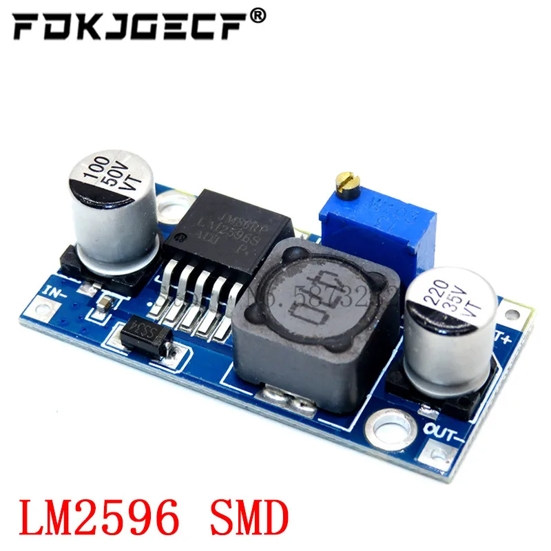 LM2596 DC-DC Step Down Converter Module 3A adjustable step down module LM2596S-ADJ voltage regulator 24V 12V 5V 3V LM2596S