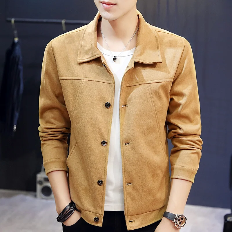 High quality Men's Jacket Casual All-match Comfortable Harajuku Loose Outerwear Single-Breasted Design New Style Trend Fashion