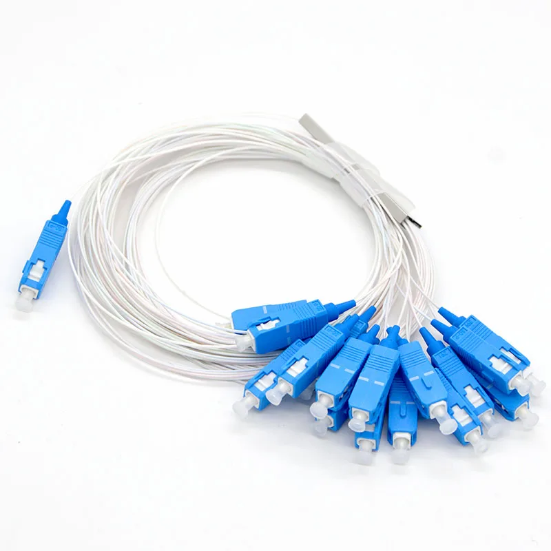 

Hot Sell 10pcs New 0.9mm Mini Differential Fiber Optic Splitter SM 1310/1550nm G657A1 SC/UPC 1:16 PLC Fiber Splitter Wholesale