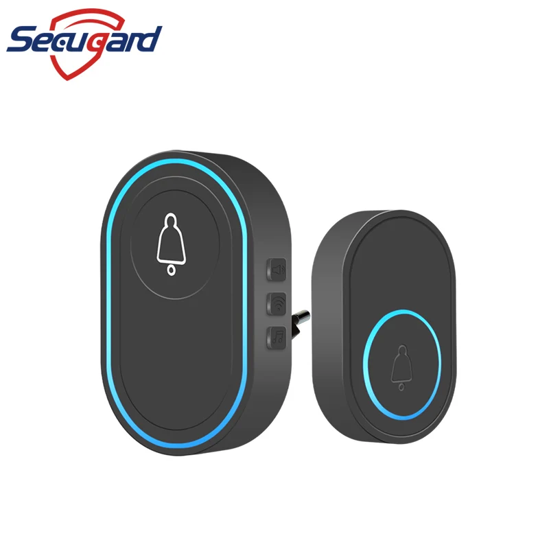 SECUGARD Wireless Doorbell 433Mhz Home Welcome Smart Doorbell 150M Long Wireless Distance 28 Songs Home Welcome Door Chimes